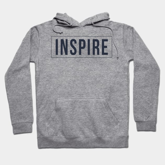 Inspire Typography Inspirational Word Retro Black Hoodie by ebayson74@gmail.com